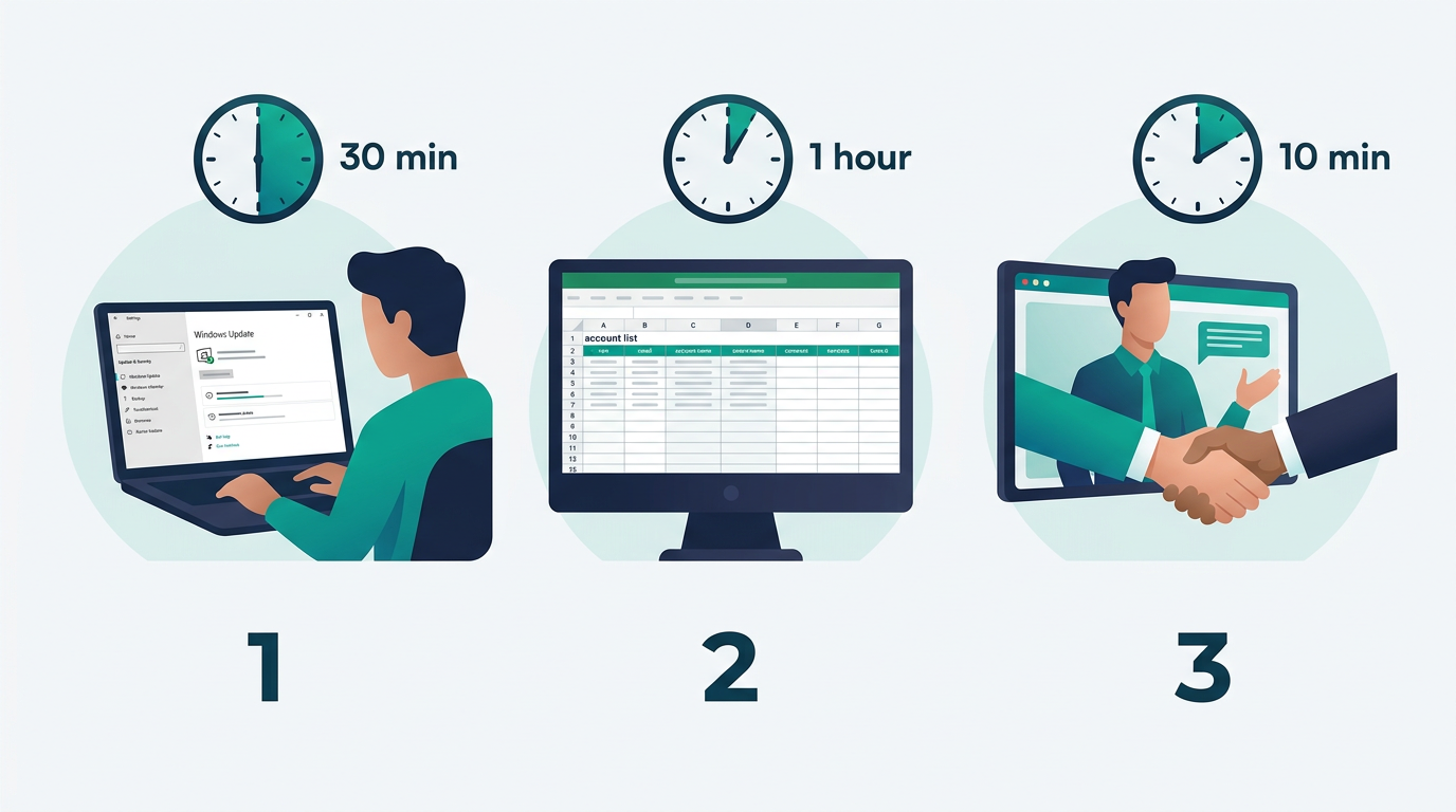 今日からできる3つのアクション
